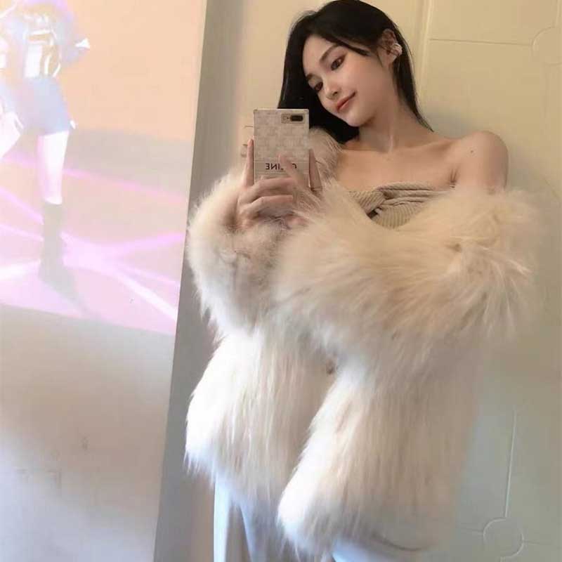 ロングシャギーファージャケット(2colors)