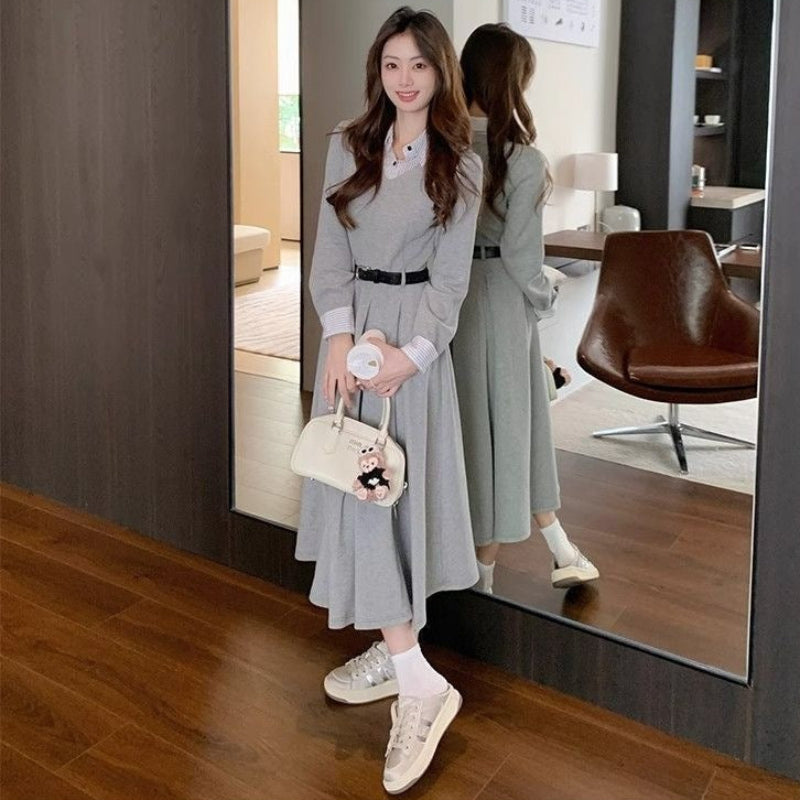 クラシカルレイヤードワンピース