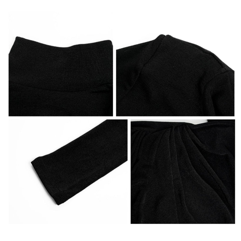 ハイネックスリムラインドレス(6colors)