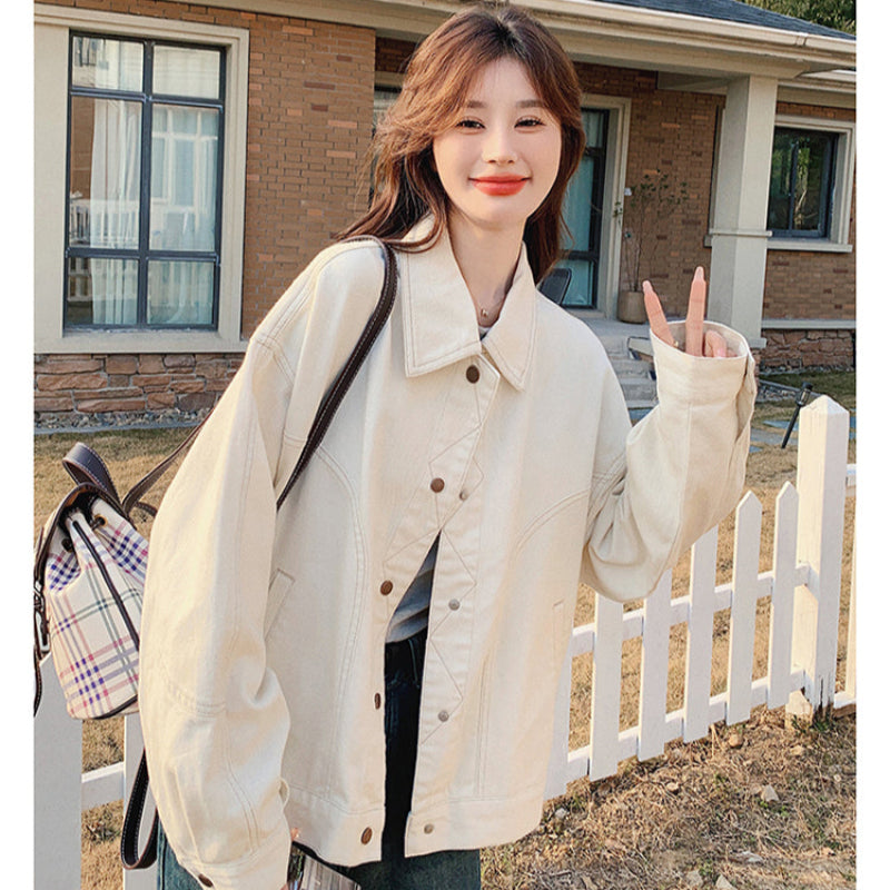 オフホワイトデニムジャケット