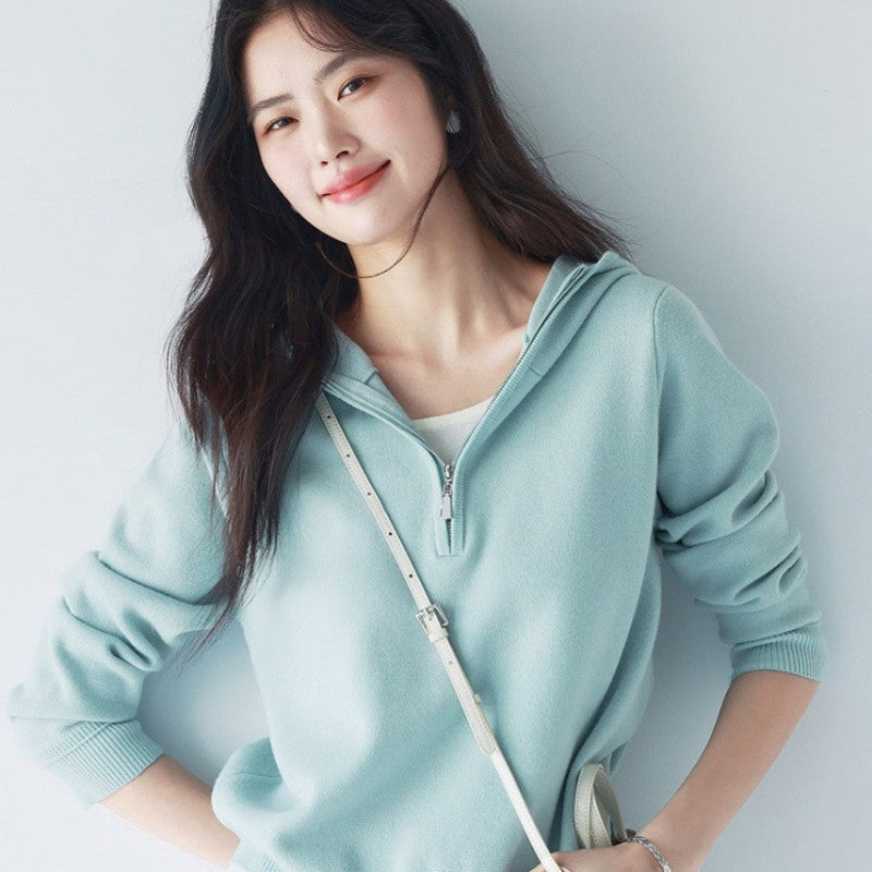 レイヤードショートパーカー(2colors)