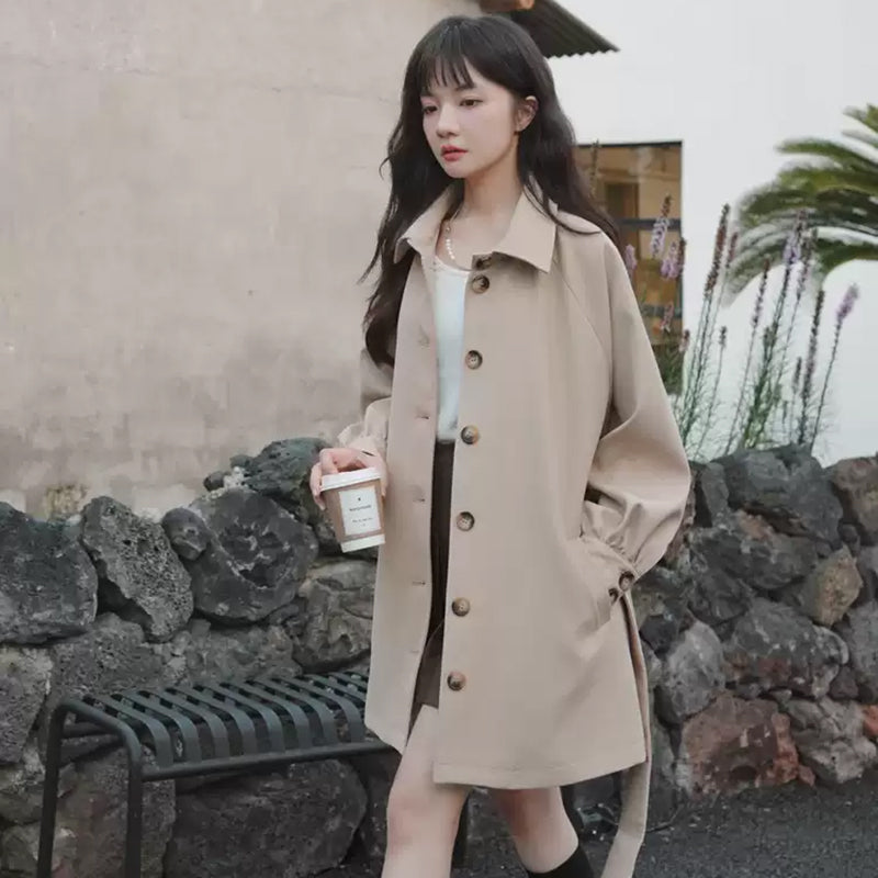 ミディ丈トレンチコート