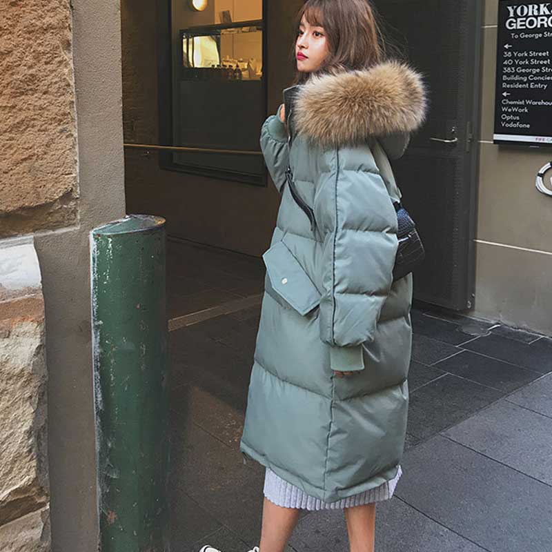 ファー付きフードロングダウンジャケット(2colors)