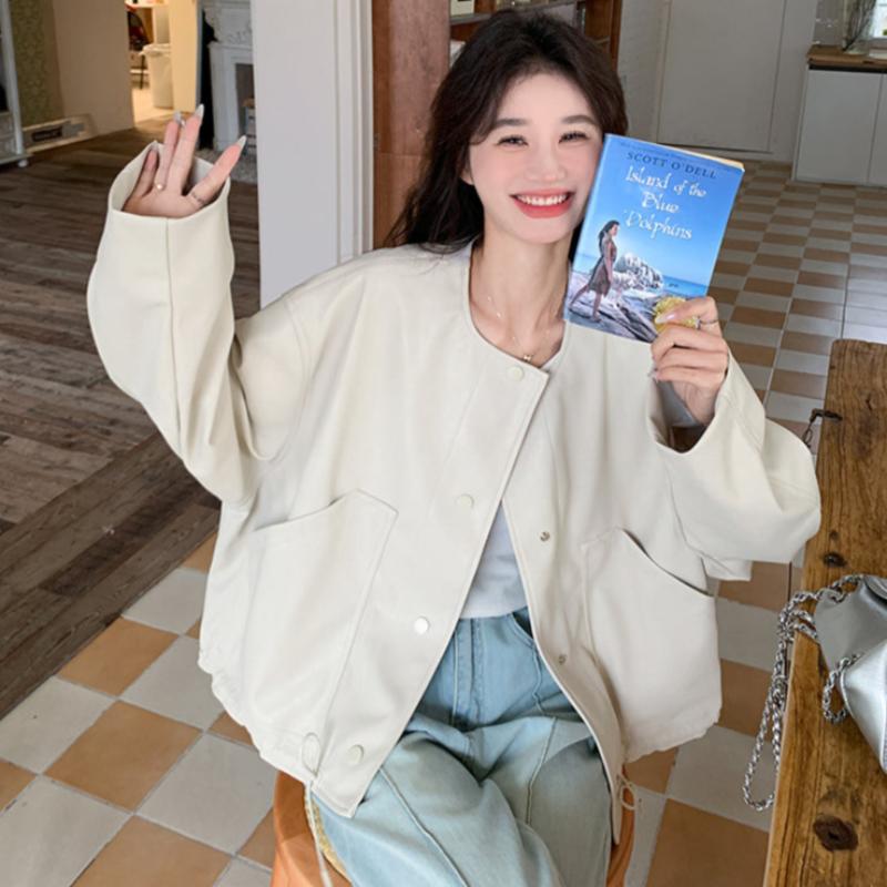 ノーカラールーズショートジャケット(2colors)