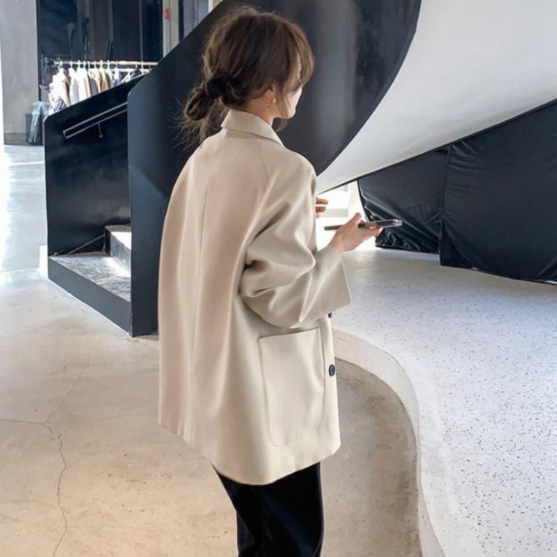 ドロップショルダーダブルジャケット(2colors)