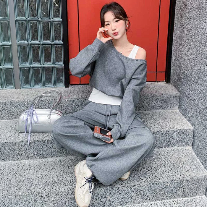 ルーズスウェットセットアップ