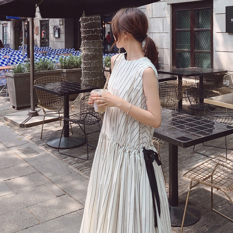 ストライプロングワンピース