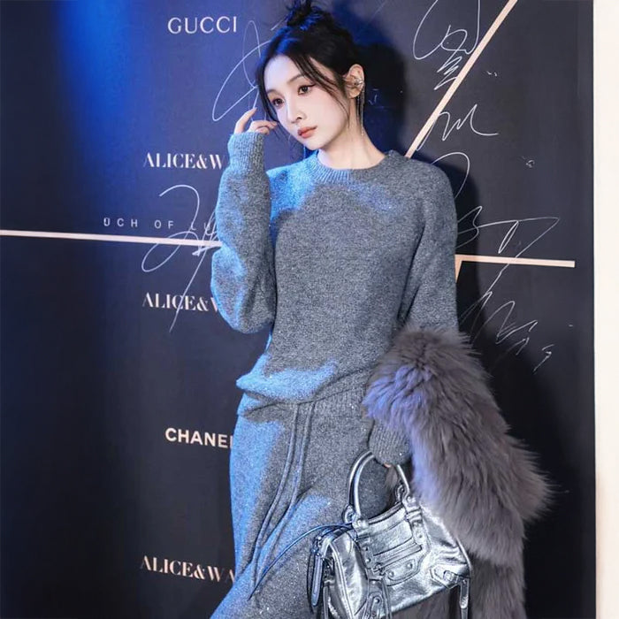 カジュアルニットセットアップ