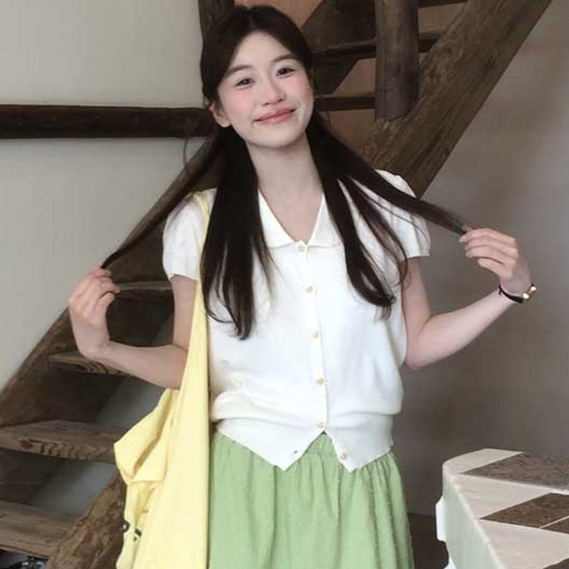 ショートスリーブニットカーディガン(セット)