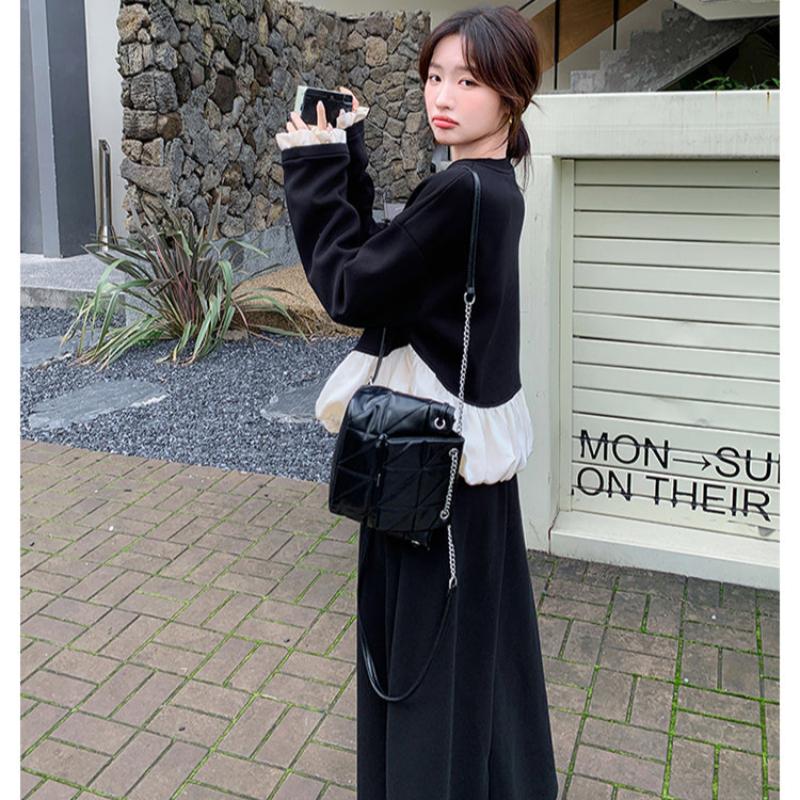 スウェットバルーントップス×スカートセット