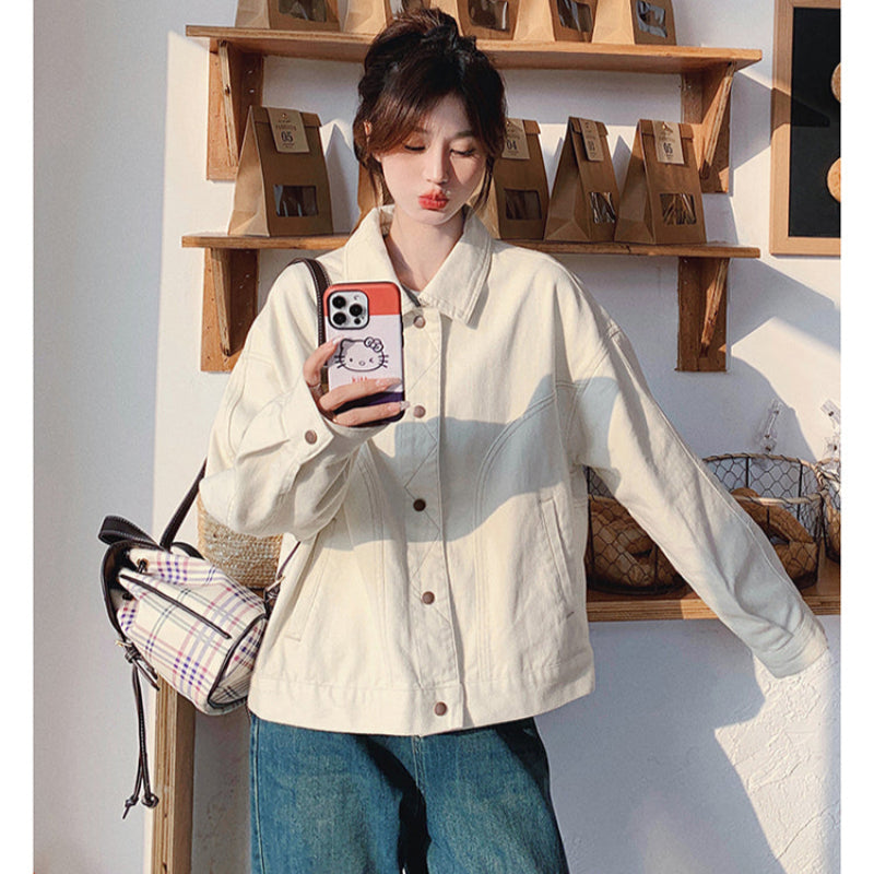 オフホワイトデニムジャケット