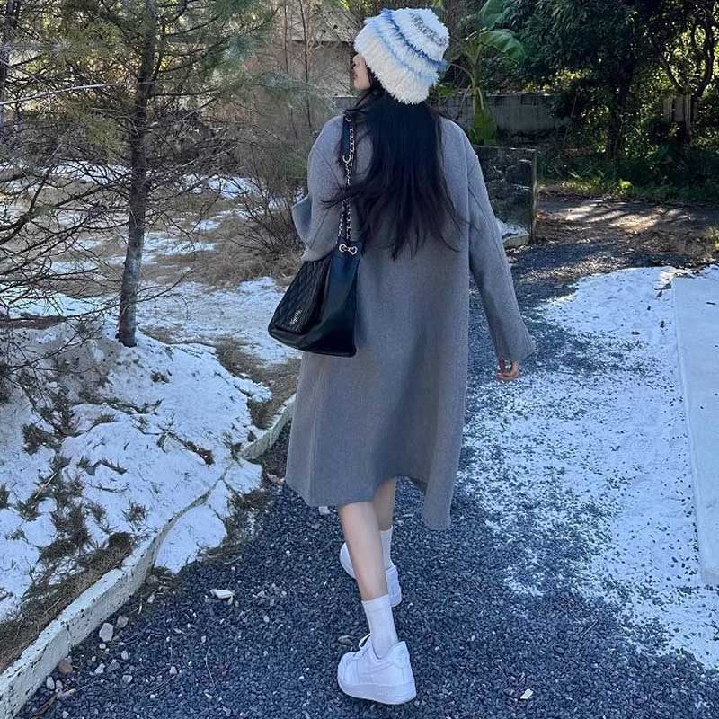 シンプルダブルボタンコート(5colors)