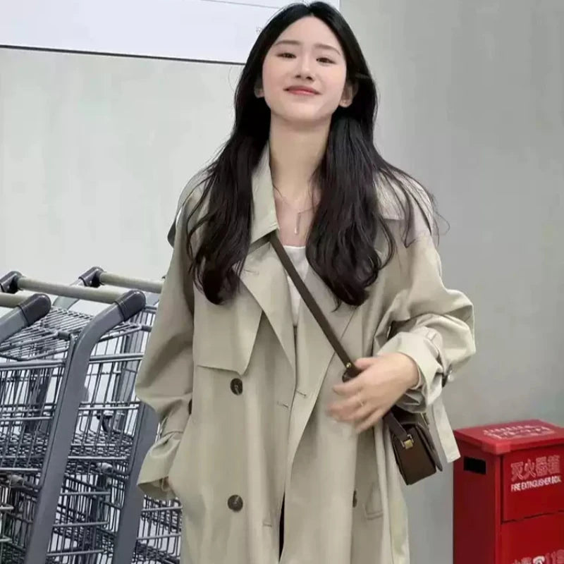 オーバーサイズロングトレンチコート