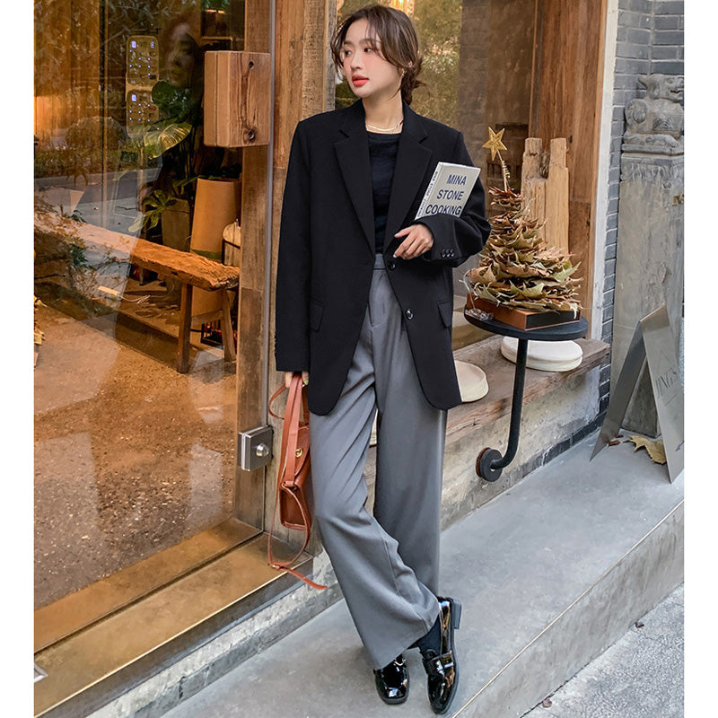 【即納】オーバーサイズブラックジャケット