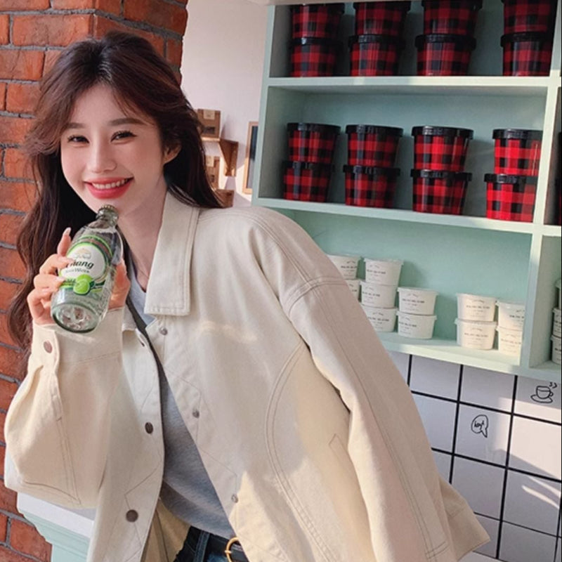 オフホワイトデニムジャケット