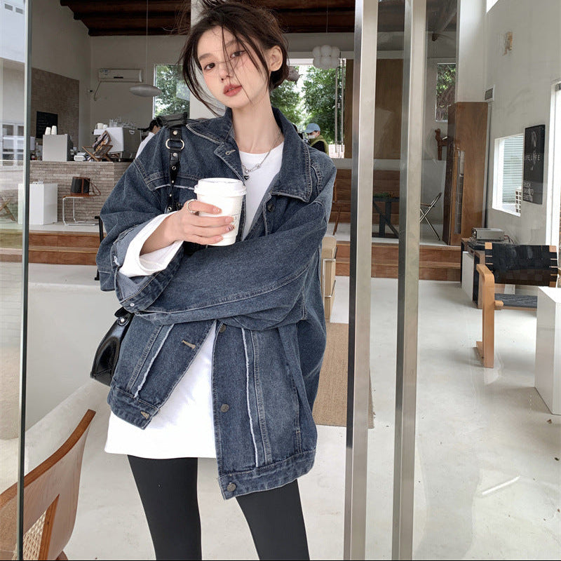 レトロブルーデニムジャケット