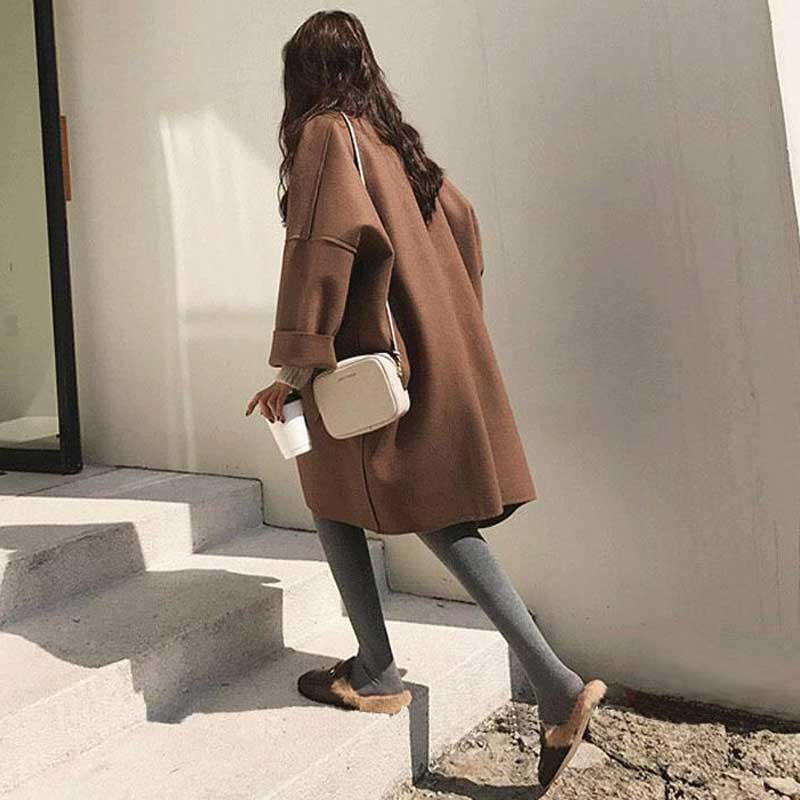 ドロップショルダーVネックコート(2colors)