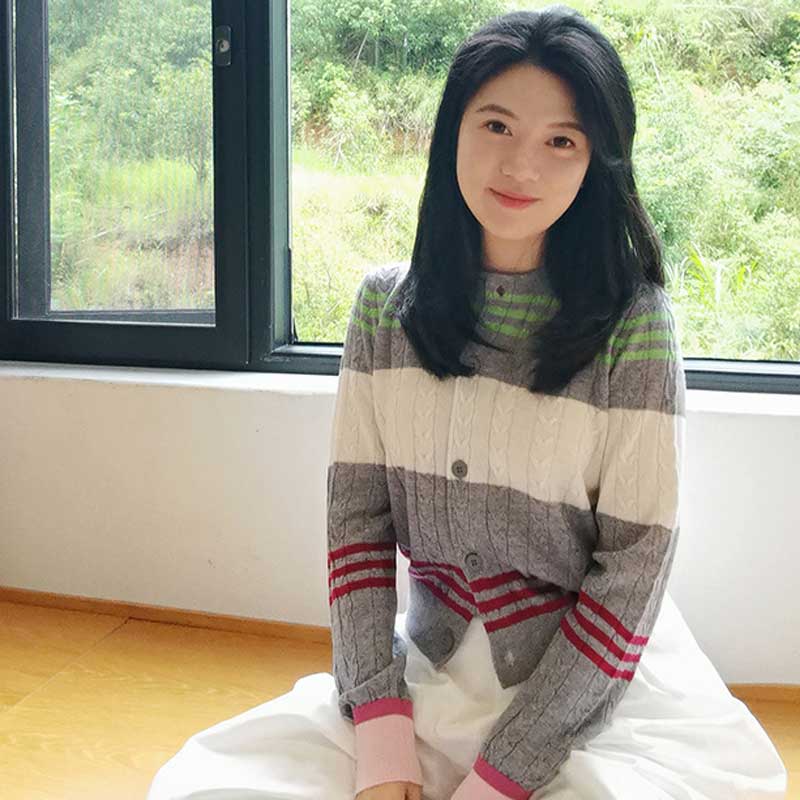 ボーダーケーブルカーディガン(2colors)