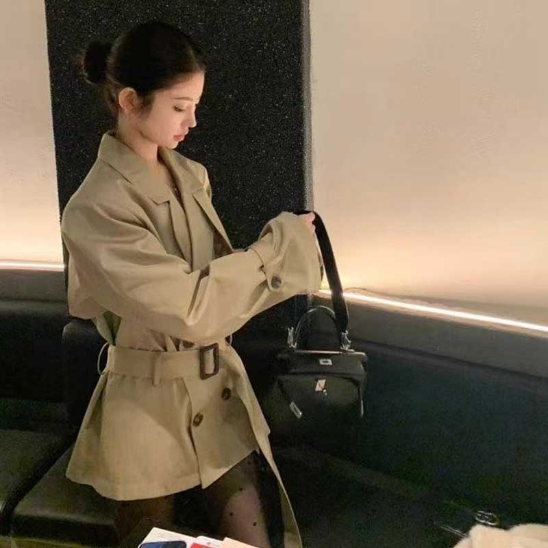 ウエストマークショートトレンチコート(2colors)