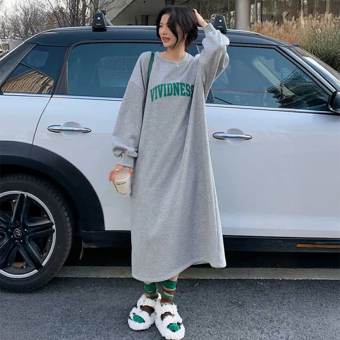 ロゴスウェットワンピース(2colors)