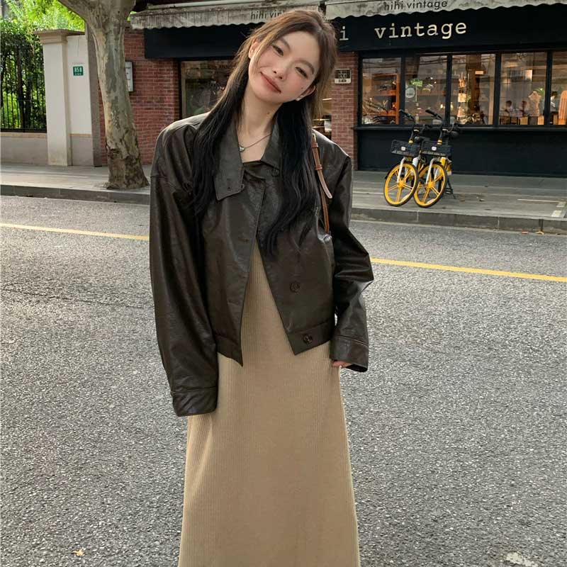 ヴィンテージライクレザージャケット
