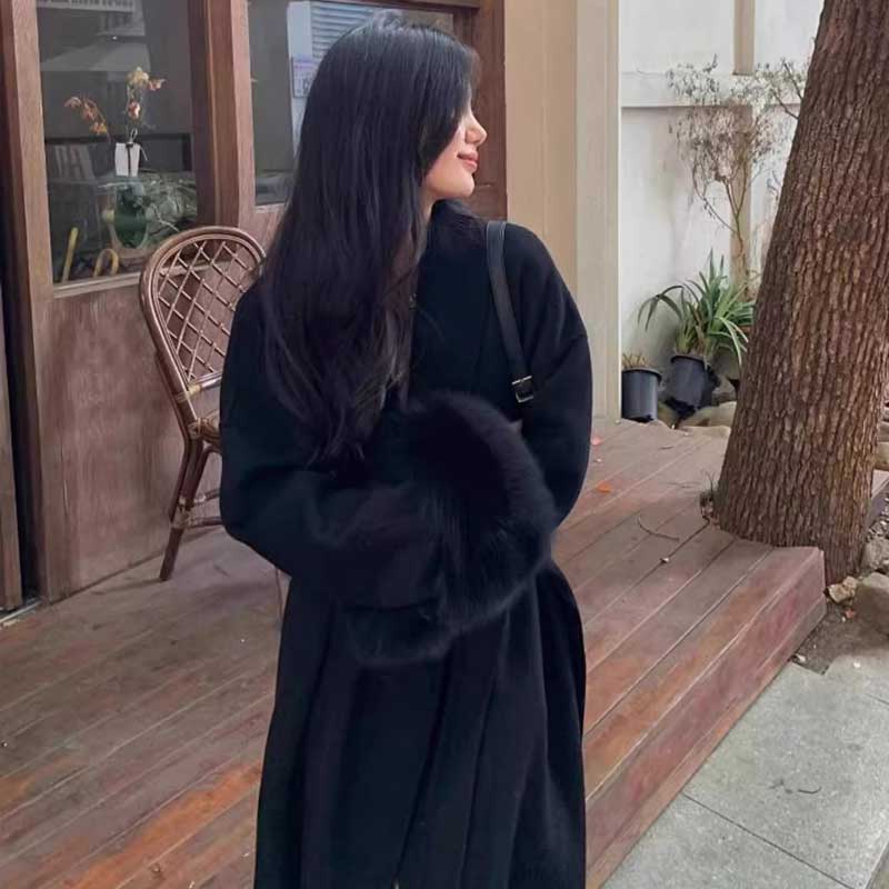 袖ファーガウンコート