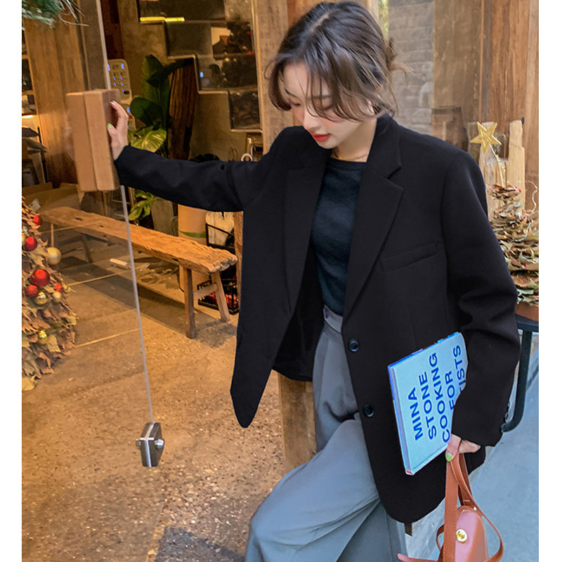 【即納】オーバーサイズブラックジャケット