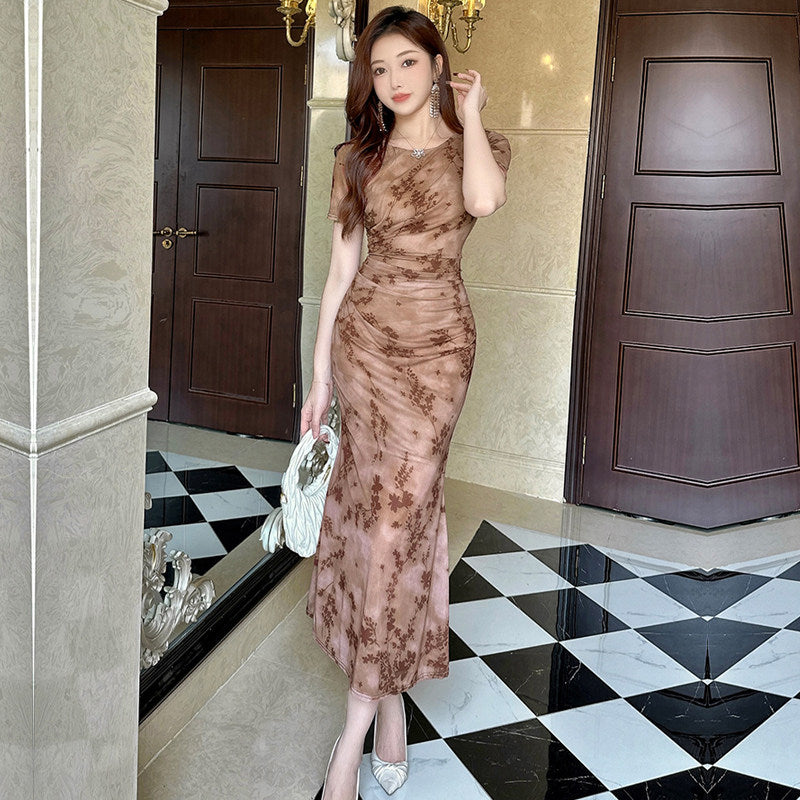 タイダイカラーマーメイドドレス(3colors)