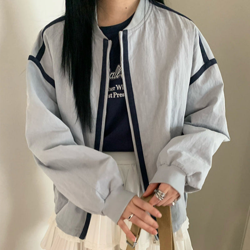 ショール付フロントロゴTシャツ(3colors)