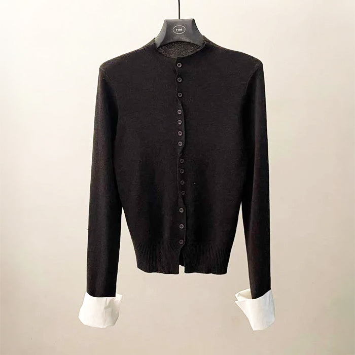 アクセントボタンカーディガン(4colors)