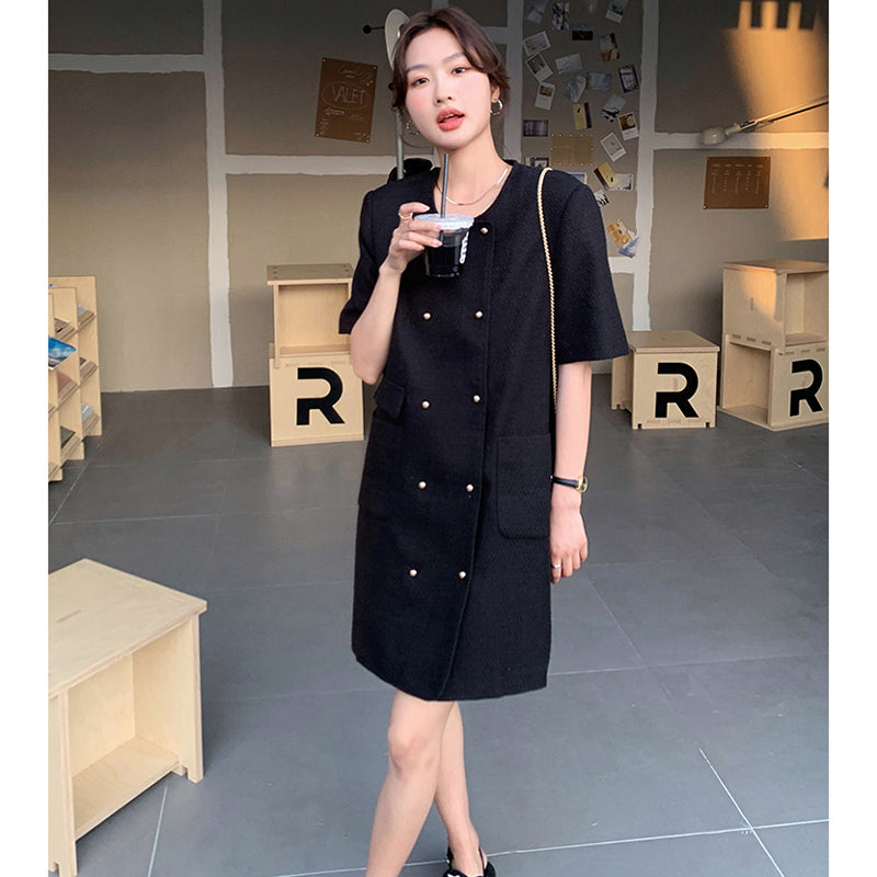 ダブルボタンジャケットワンピース