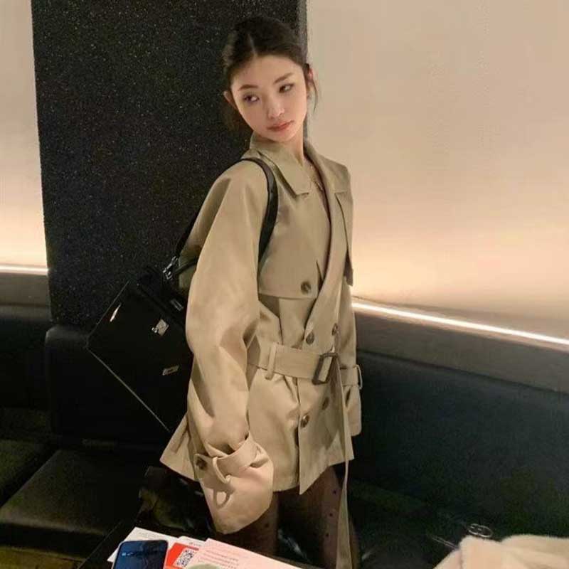 ウエストマークショートトレンチコート(2colors)