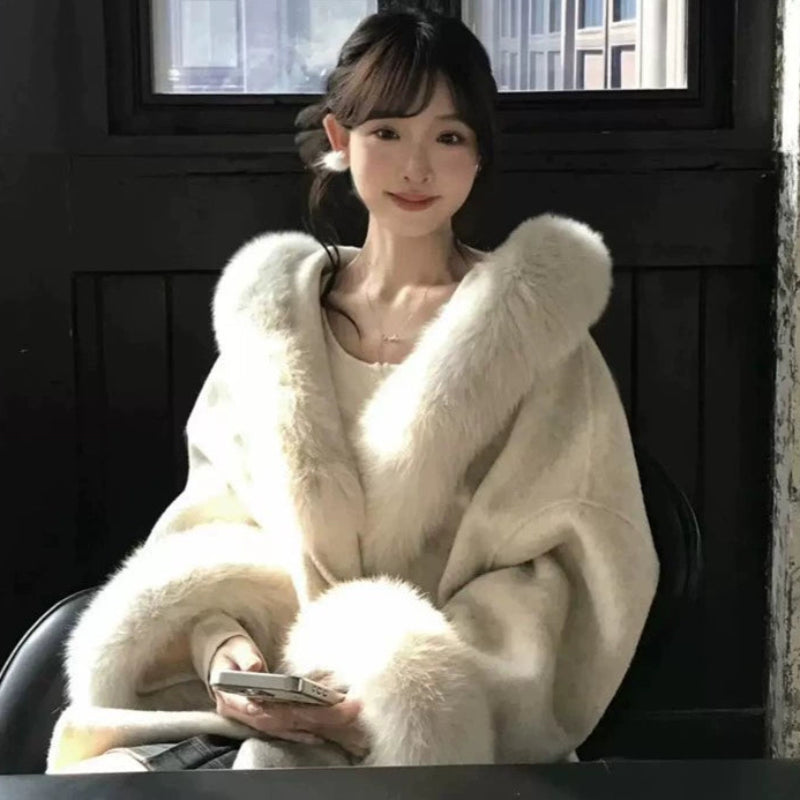 ボリュームファーショートコート