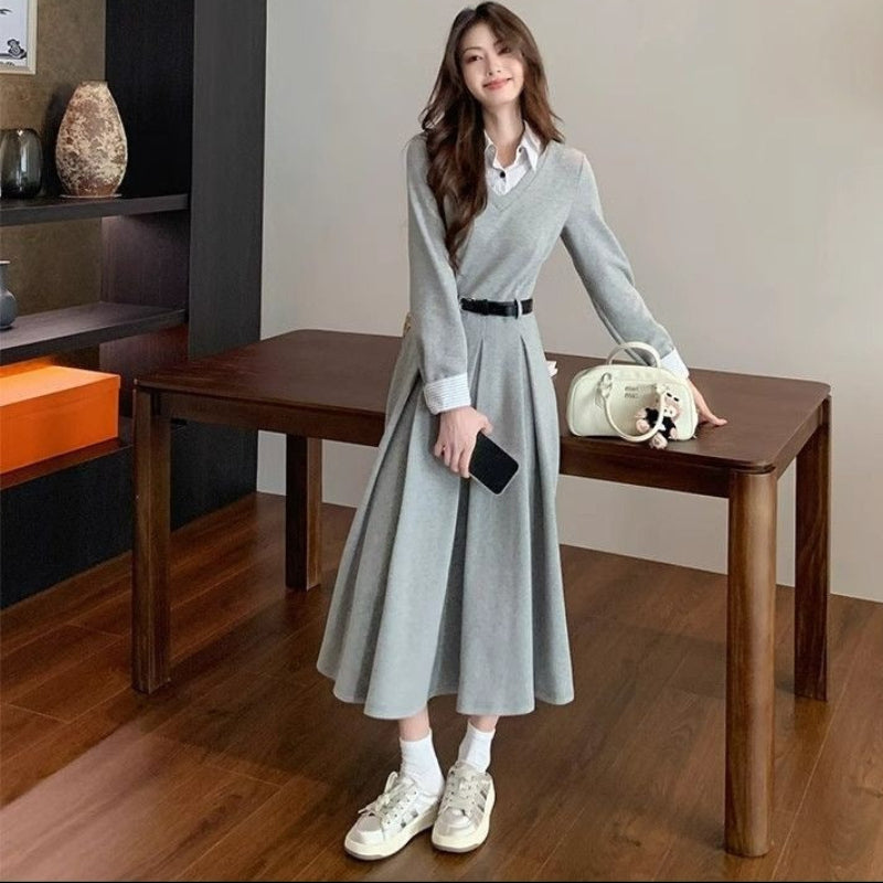 クラシカルレイヤードワンピース