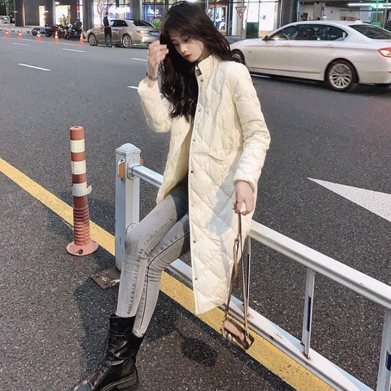 スタンドカラーキルティングコート(2colors)