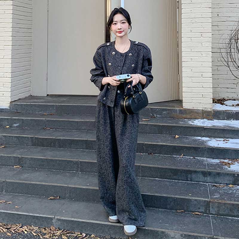 ミックスグレーセットアップ