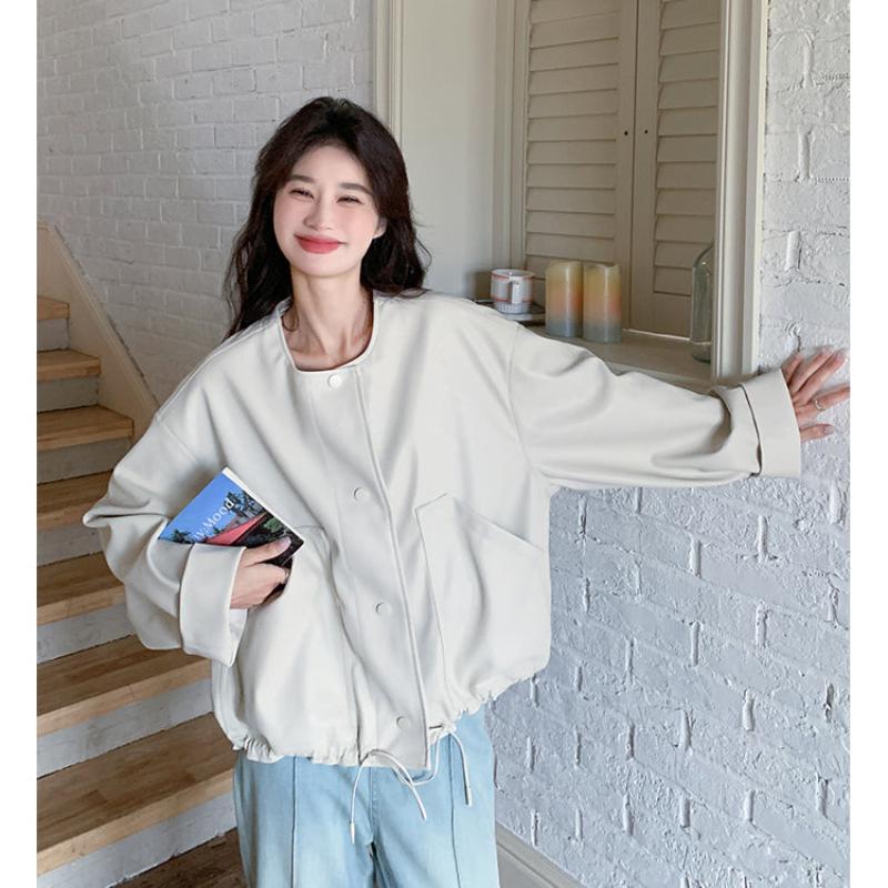 ノーカラールーズショートジャケット(2colors)