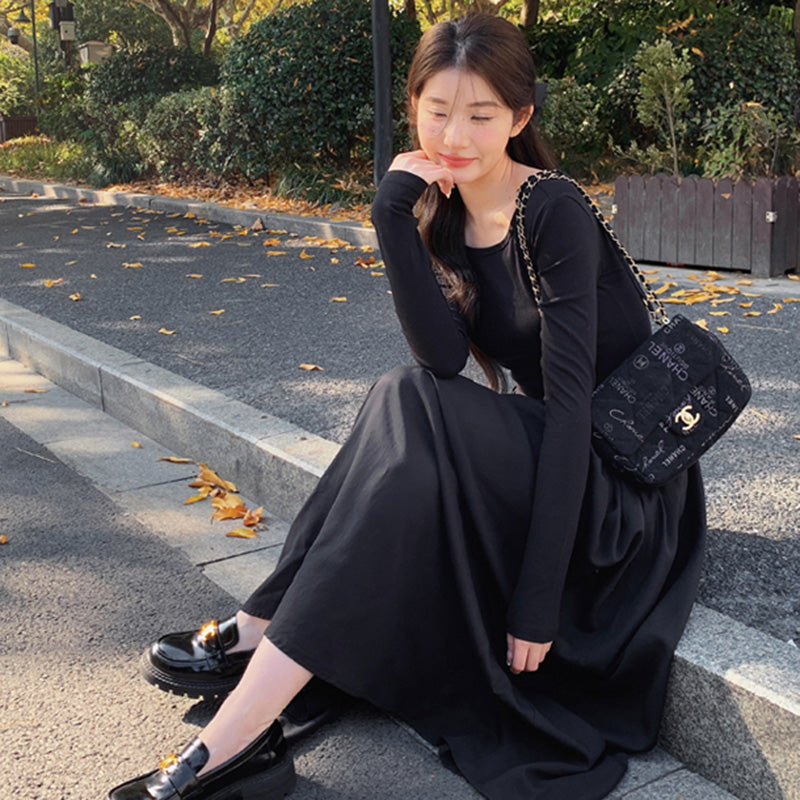 ブラックロングワンピース