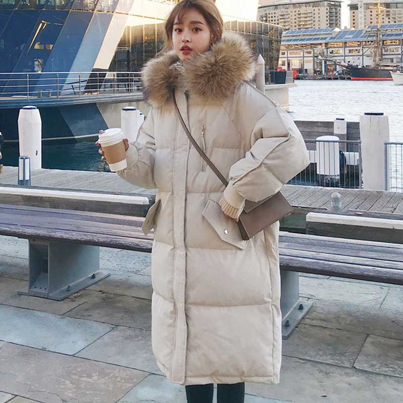 ファー付きフードロングダウンジャケット(2colors)