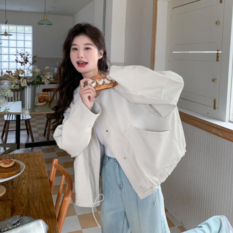 ノーカラールーズショートジャケット(2colors)