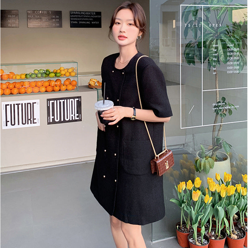 ダブルボタンジャケットワンピース