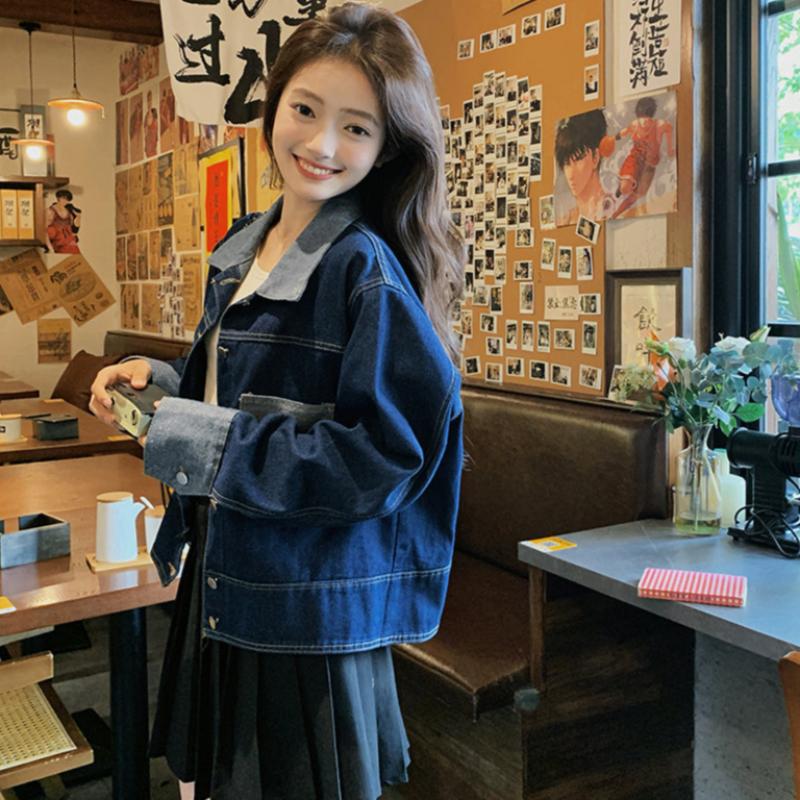 パッチワークデニムジャケット