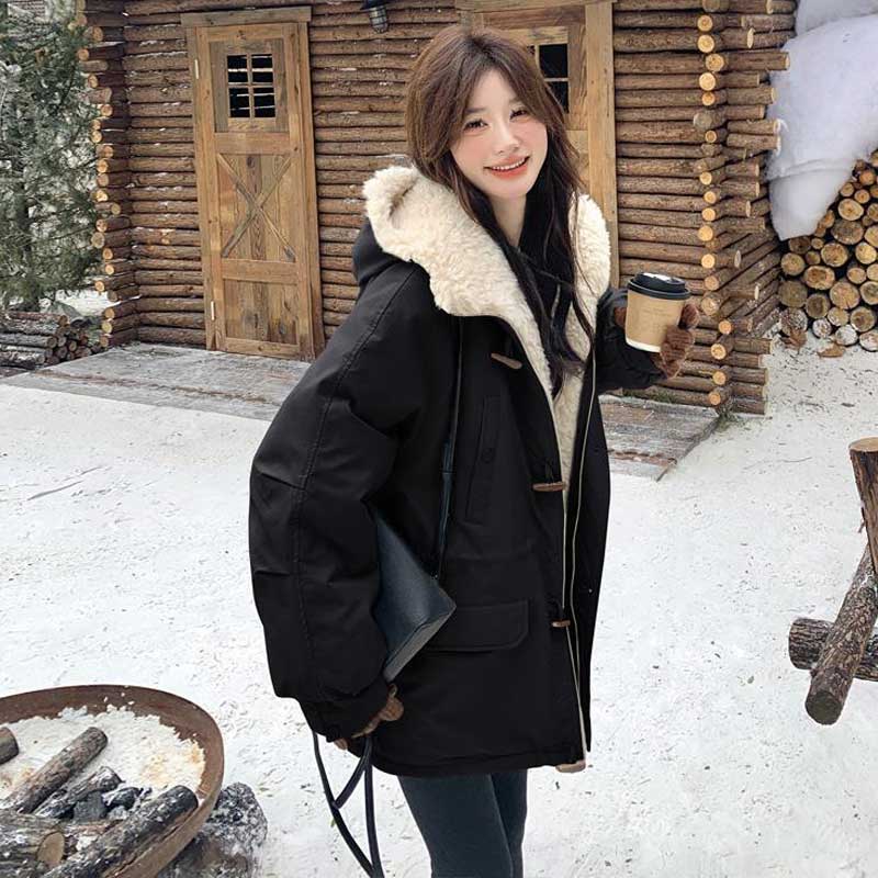 ボアフード中綿コート(3colors)