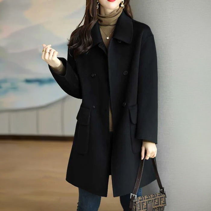 フラップポケット付きミドルコート(4colors)