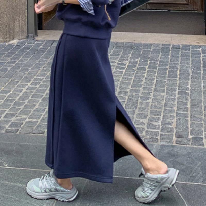 チェックカフストレーナー×スカートセット