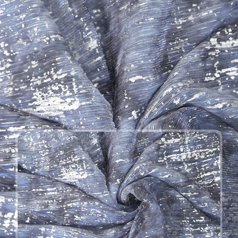 ホルターネックインクプリントロング丈パーティードレス(2colors)