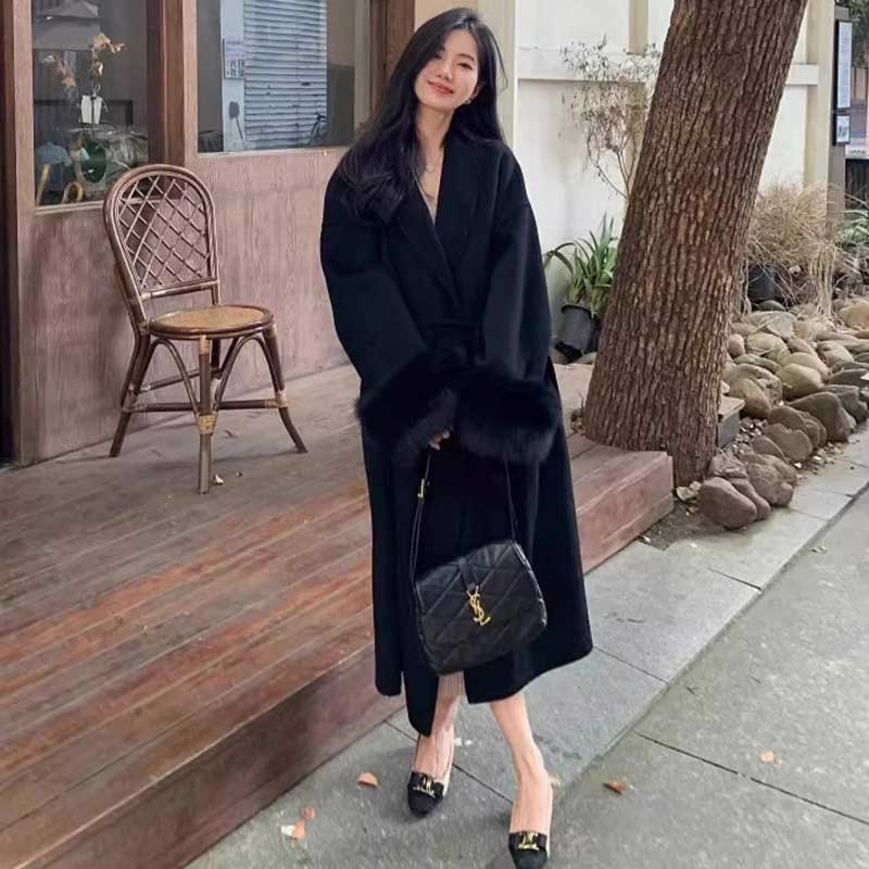 袖ファーガウンコート