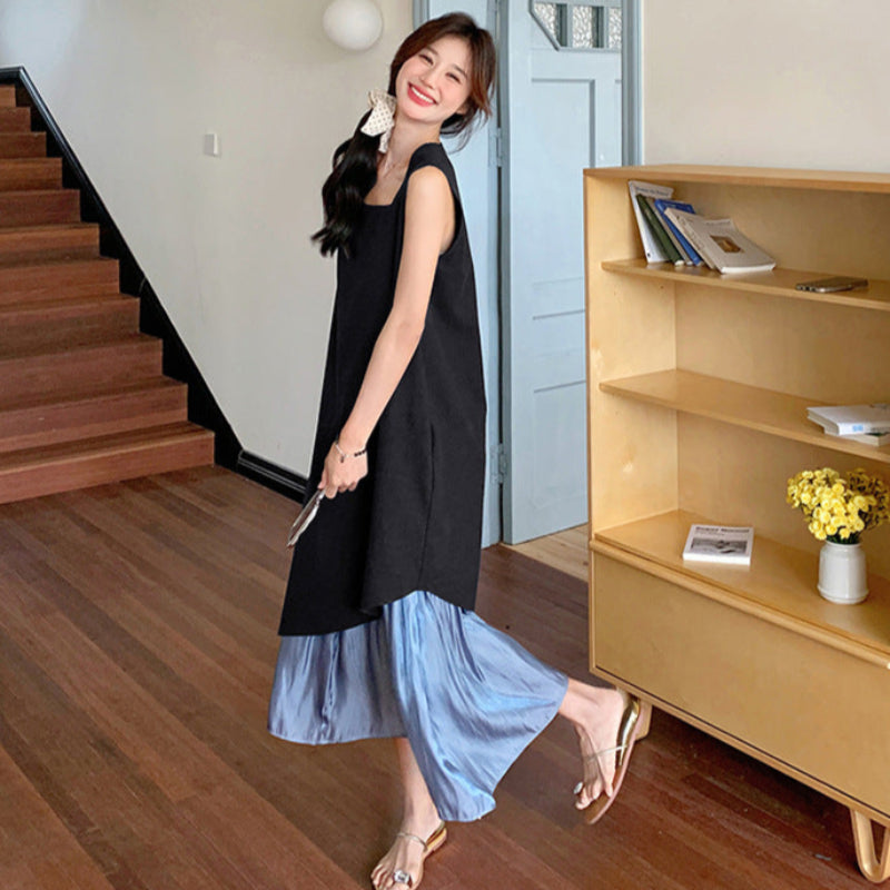 ノースリーブレイヤードワンピース(2colors)