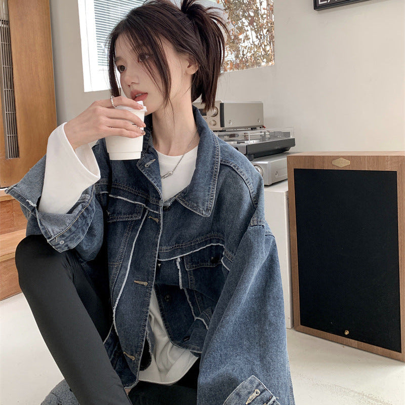 レトロブルーデニムジャケット