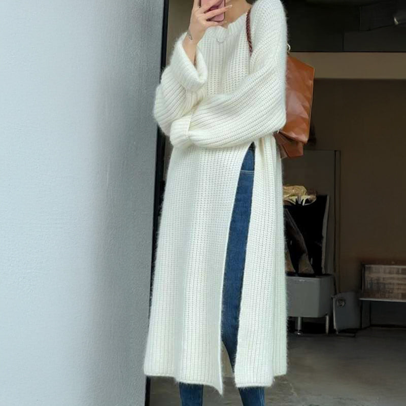 サイドスリットロングニット(2colors)